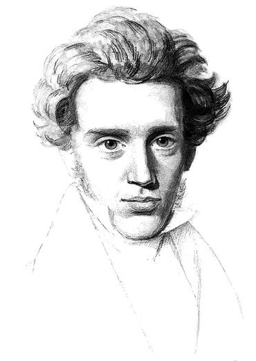 Illustration af Kierkegaard